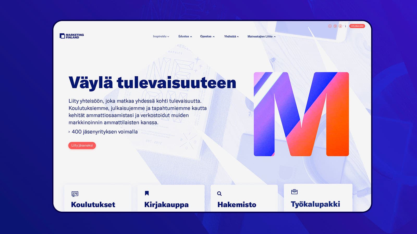 Marketing Finland frontpage