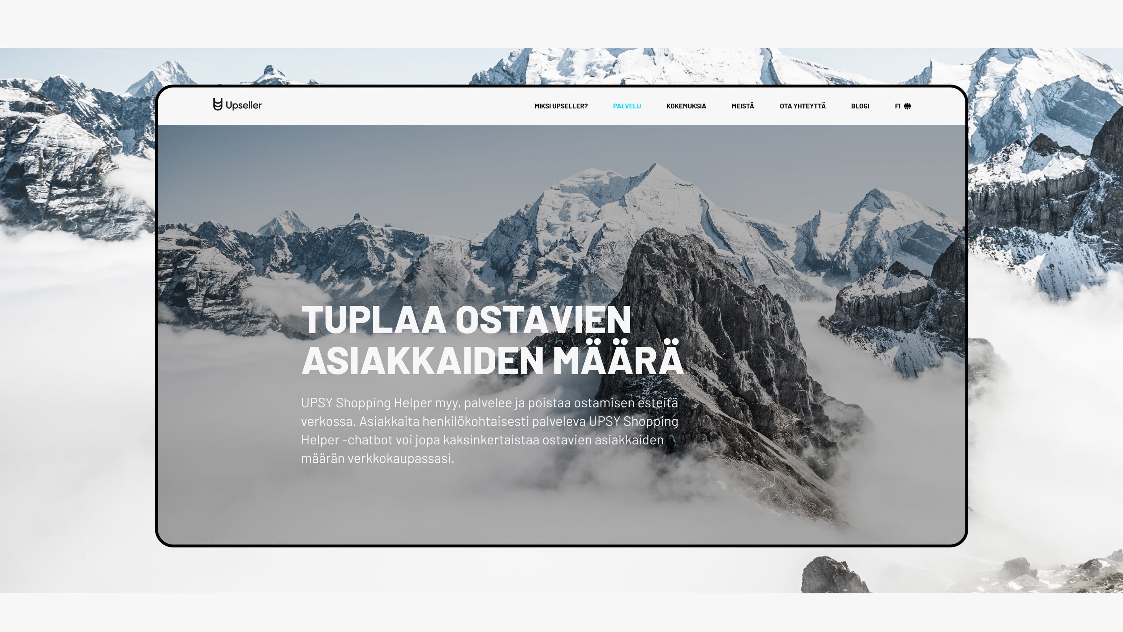 Upsy - web design price selection animation